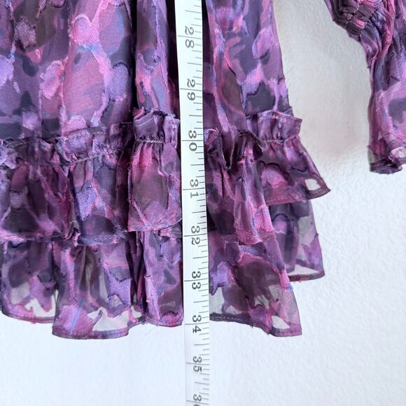 NWT Ramy Brook Michelle Silk Blend One Shoulder Dress in Vibrant Purple Size 0 - Picture 11 of 14